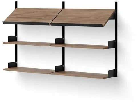 New Works Office Hylde 900 Valnød & Sort